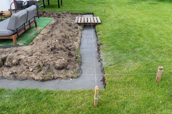 Cement Footer Installation in Waco