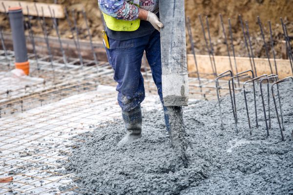 Cabin Foundation Pouring in Waco